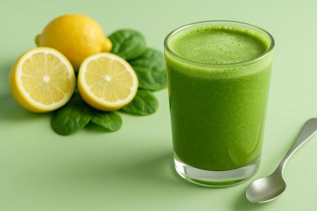 Grüner Smoothie mit Spinat, Ingwer und Avocado: Rezept zur Unterstützung der Körperreinigung